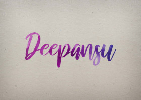 Deepansu Watercolor Name DP