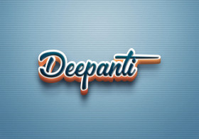 Cursive Name DP: Deepanti