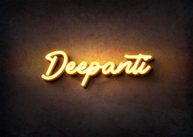 Glow Name Profile Picture for Deepanti