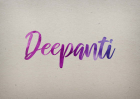 Deepanti Watercolor Name DP