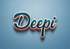 Cursive Name DP: Deepi