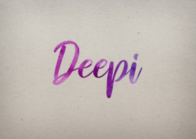 Deepi Watercolor Name DP