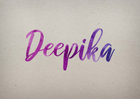 Deepika Watercolor Name DP