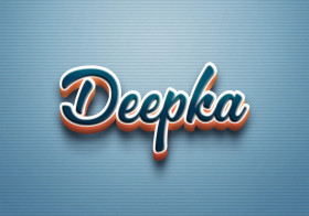 Cursive Name DP: Deepka