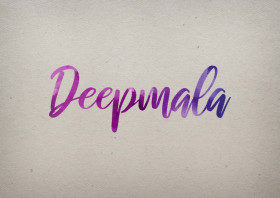 Deepmala Watercolor Name DP