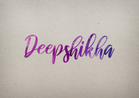 Deepshikha Watercolor Name DP