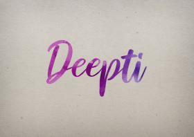Deepti Watercolor Name DP