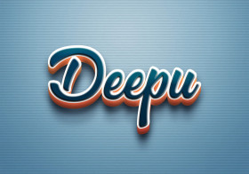 Cursive Name DP: Deepu