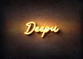 Glow Name Profile Picture for Deepu