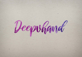 Deepvhand Watercolor Name DP