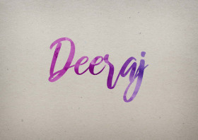 Deeraj Watercolor Name DP