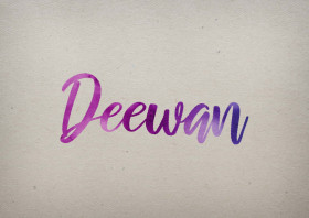 Deewan Watercolor Name DP