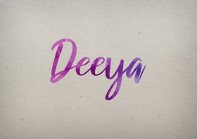 Deeya Watercolor Name DP