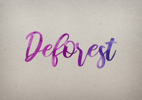 Deforest Watercolor Name DP