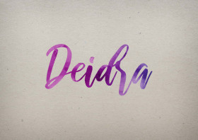 Deidra Watercolor Name DP