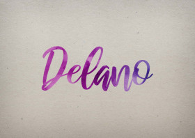 Delano Watercolor Name DP