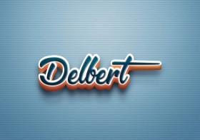 Cursive Name DP: Delbert