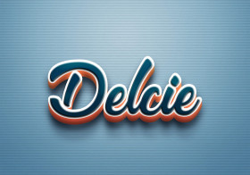 Cursive Name DP: Delcie