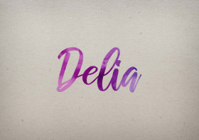 Delia Watercolor Name DP