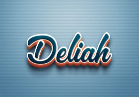 Cursive Name DP: Deliah