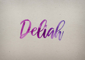 Deliah Watercolor Name DP
