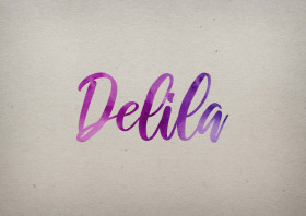 Delila Watercolor Name DP
