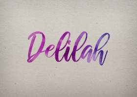 Delilah Watercolor Name DP