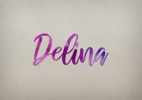 Delina Watercolor Name DP
