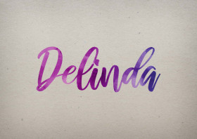 Delinda Watercolor Name DP