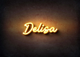 Glow Name Profile Picture for Delisa