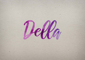 Della Watercolor Name DP