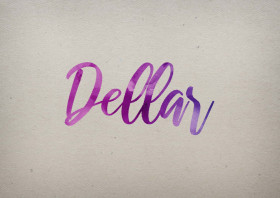 Dellar Watercolor Name DP