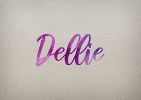 Dellie Watercolor Name DP