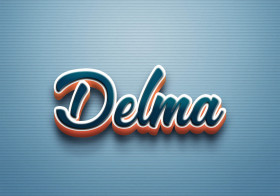 Cursive Name DP: Delma