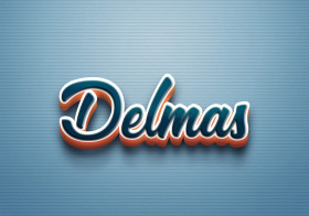 Cursive Name DP: Delmas