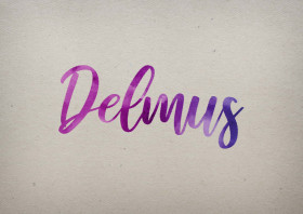 Delmus Watercolor Name DP