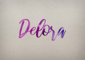 Delora Watercolor Name DP