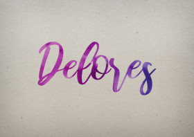 Delores Watercolor Name DP