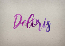 Deloris Watercolor Name DP