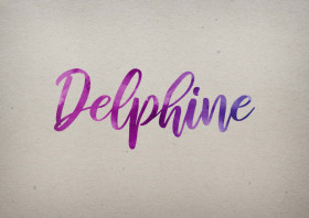 Delphine Watercolor Name DP
