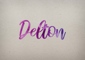 Delton Watercolor Name DP