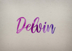Delvin Watercolor Name DP