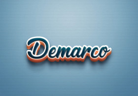 Cursive Name DP: Demarco
