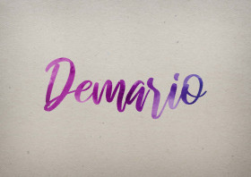 Demario Watercolor Name DP