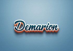 Cursive Name DP: Demarion
