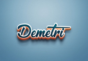 Cursive Name DP: Demetri