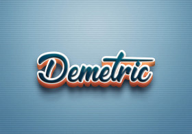Cursive Name DP: Demetric