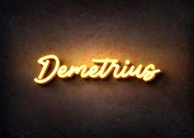 Glow Name Profile Picture for Demetrius