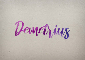 Demetrius Watercolor Name DP