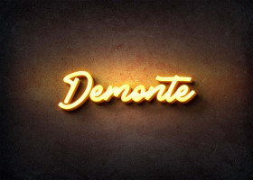 Glow Name Profile Picture for Demonte